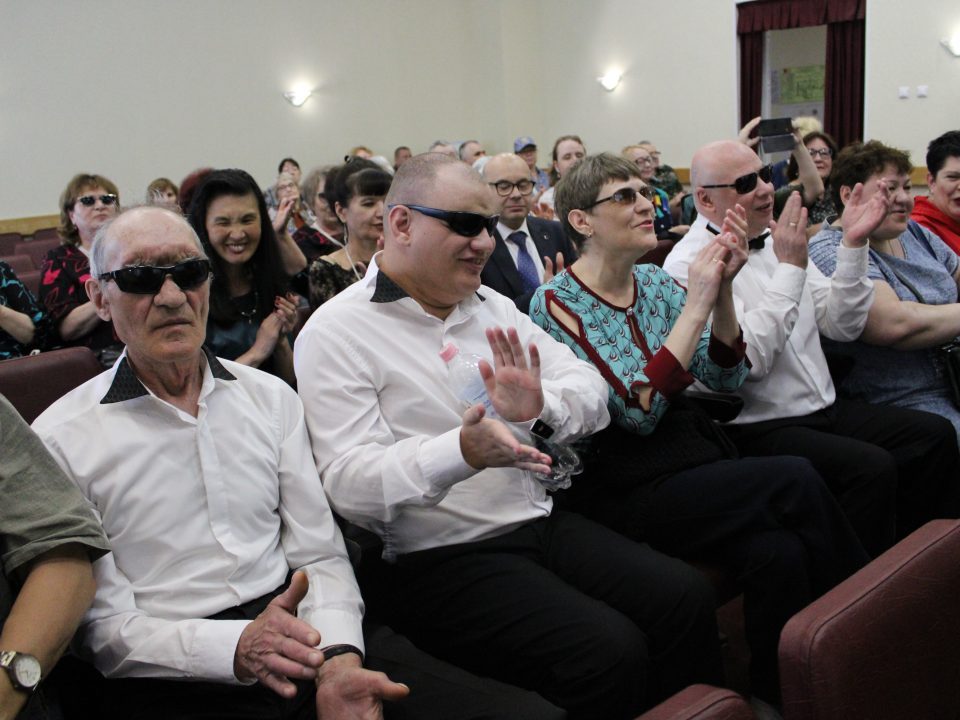 На фото участники художественной самодеятельности Комсомольской МО ВОС.
